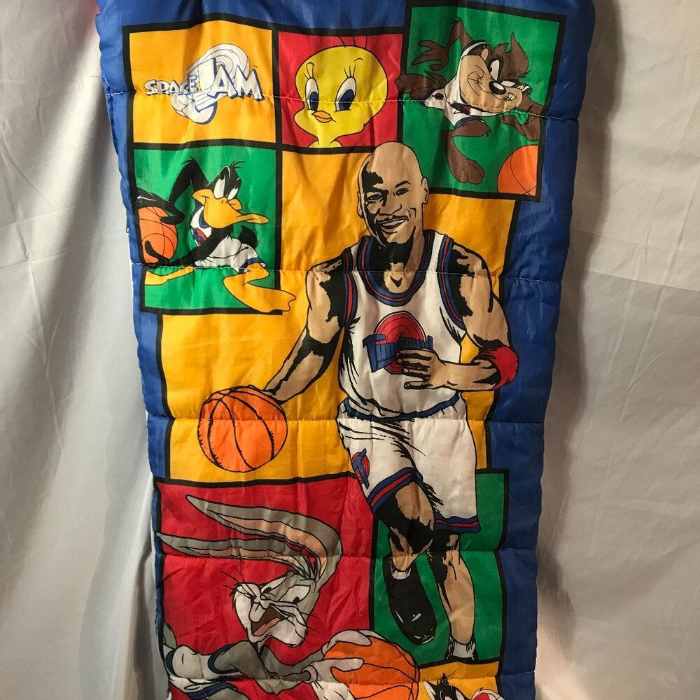 Jordan Vintage Warner Bro 1996 Space Jam Looney Tunes Sleeping Bag